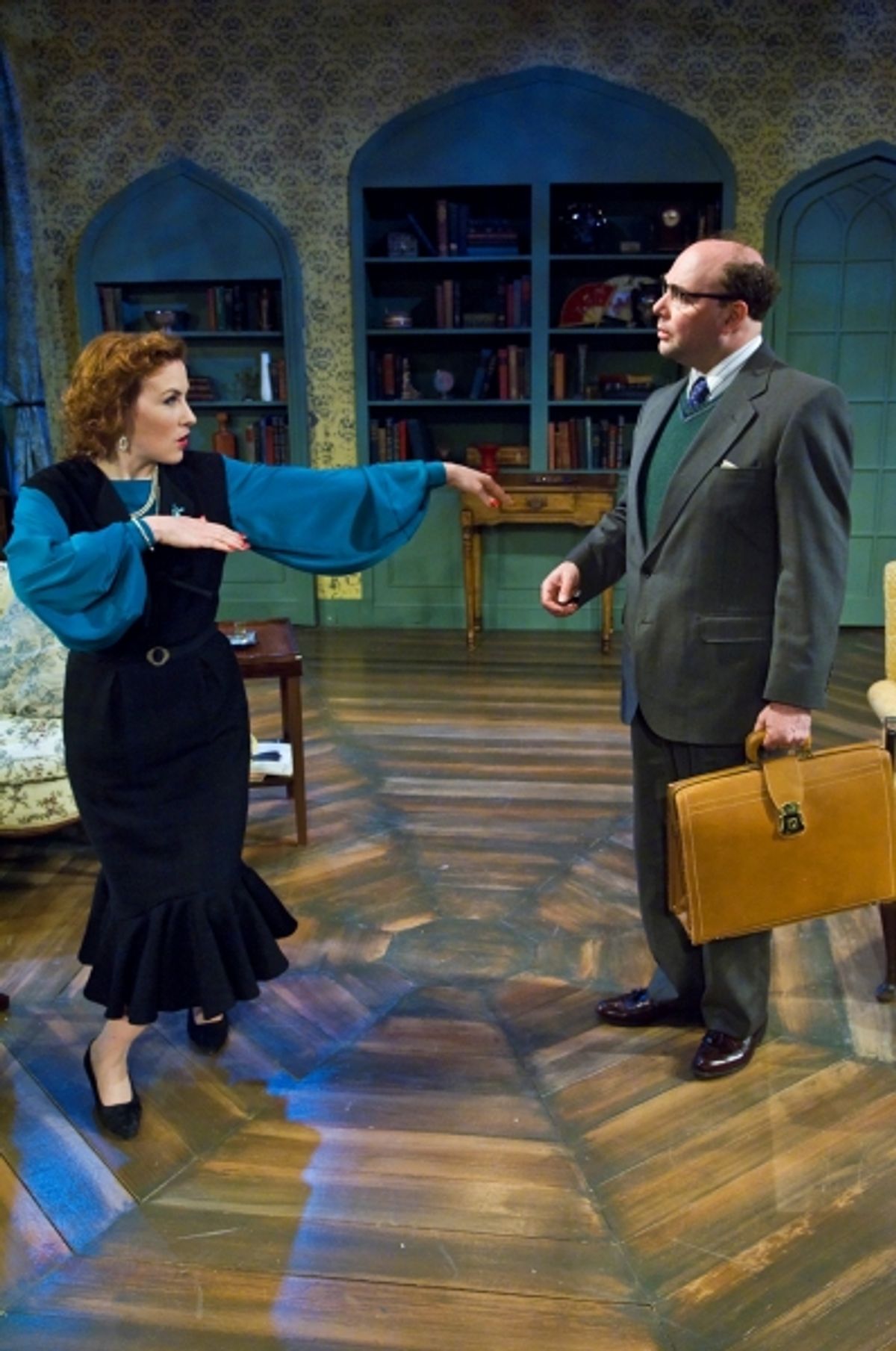 Sonya Cooke as Clarissa and Mark Bader at 